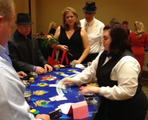 card table including dealer